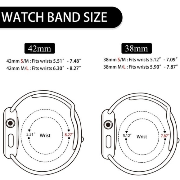 NEW Pink Sport Silicone Band For Apple Watch - Picture 5 of 5